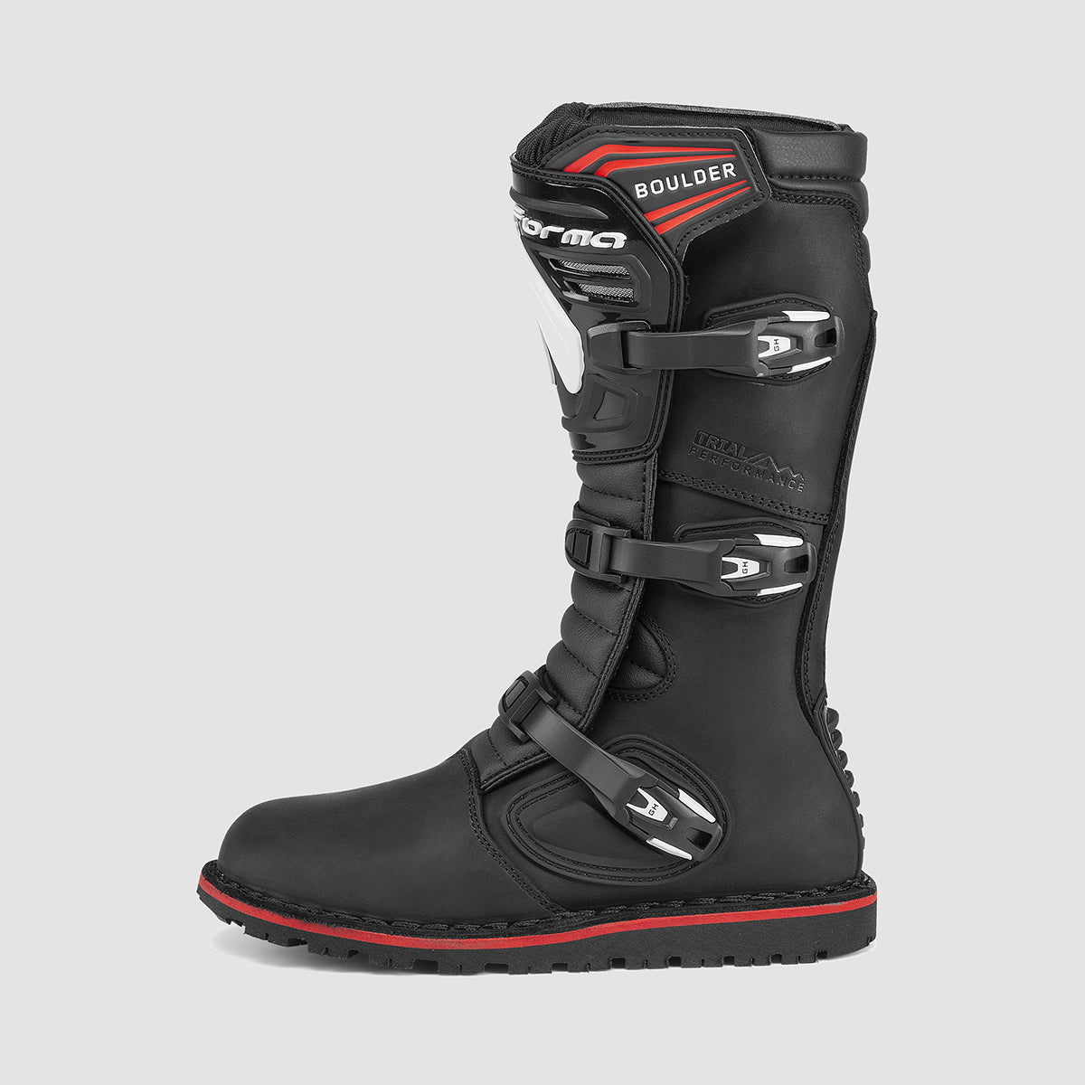 Forma Boulder Off-Road Boots Black - FREE UK Shipping, FREE 365 Day Returns | Moto Central