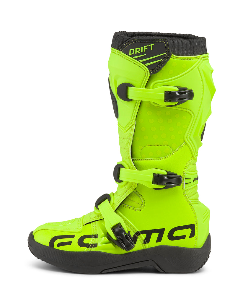 Forma Drift Boots Fluo Yellow FREE UK Delivery, FREE 365 Day Returns | Moto Central