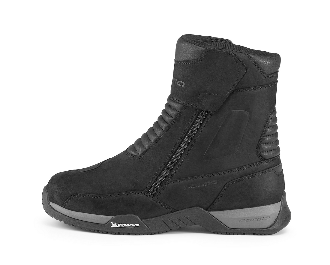 Forma Radon Dry Boots Black / Anthracite FREE UK Delivery, FREE 365 Day Returns | Moto Central
