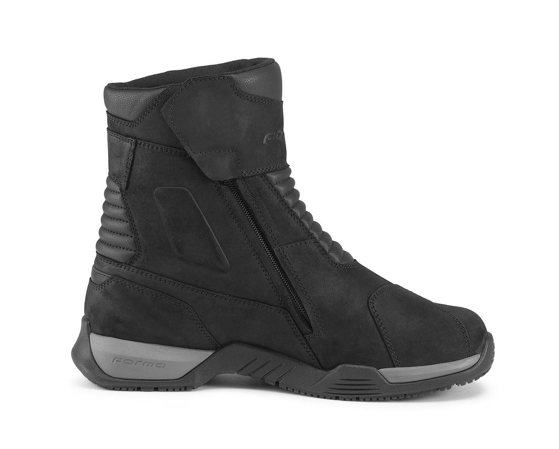 Forma Radon Dry Boots Black / Anthracite FREE UK Delivery, FREE 365 Day Returns | Moto Central