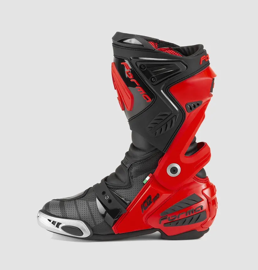 Forma Ice Pro Flow Boots Red / Black FREE UK Delivery, FREE 365 Day Returns | Moto Central