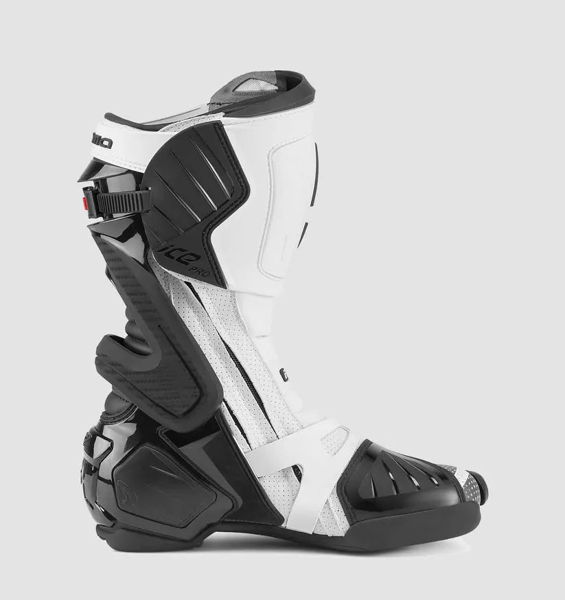 Forma Ice Pro Flow Boots Black / White FREE UK Delivery, FREE 365 Day Returns | Moto Central