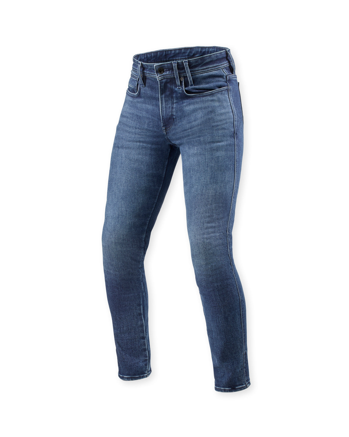 Revit Piston 3 Skiny Fit Jeans Medium Blue Used FREE UK Delivery, FREE 365 Day Returns - Moto Central