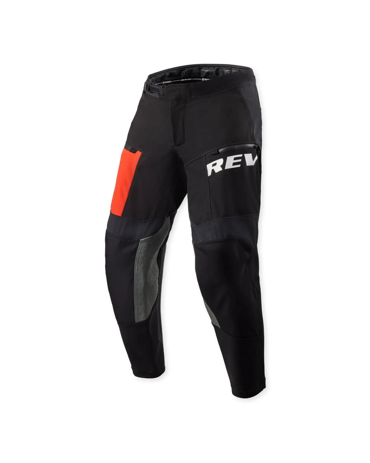 Revit Lejano Textile Trouser Black / Red FREE UK Delivery, FREE 365 Day Returns | Moto Central