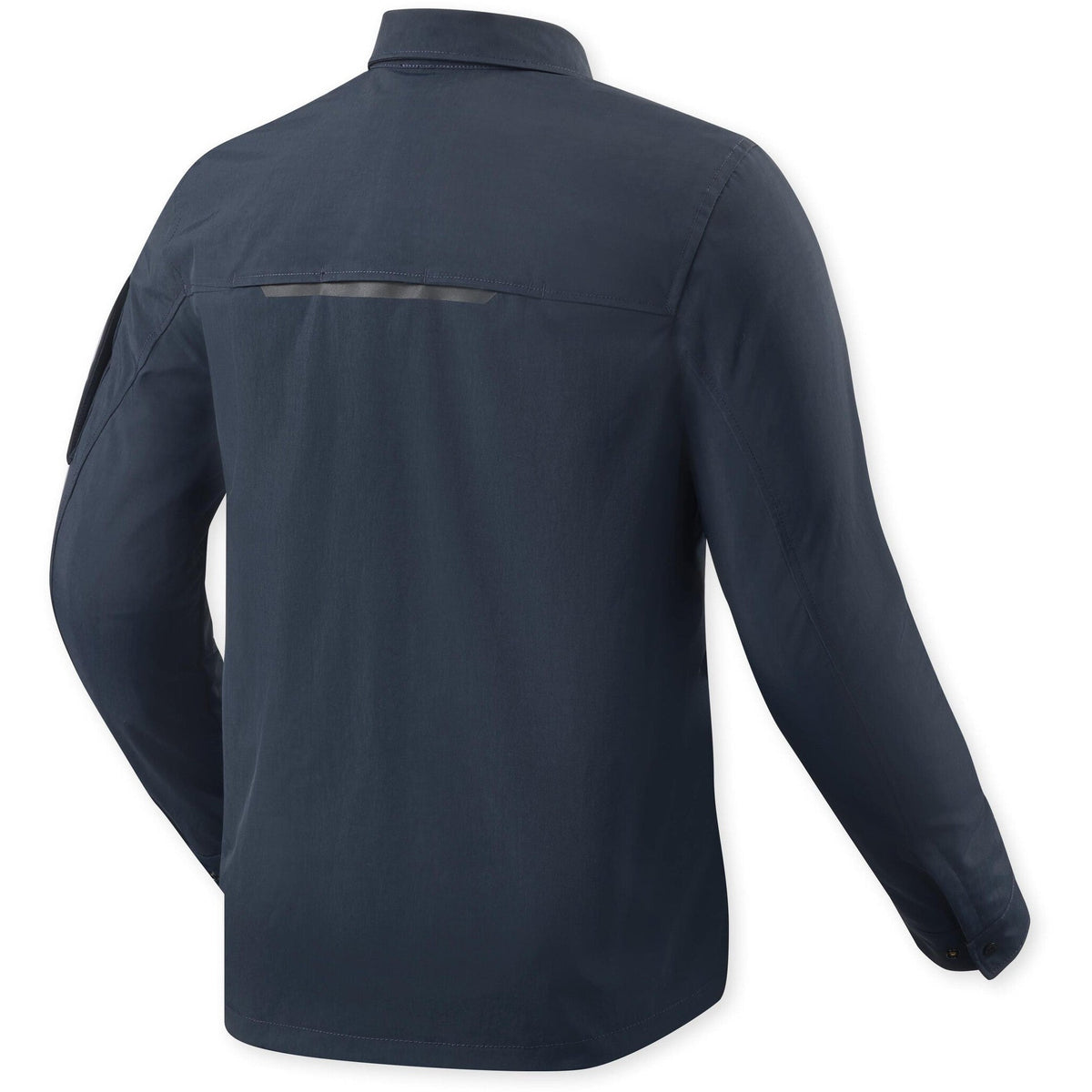 Revit Yaletown Textile Overshirt Dark Blue back view
