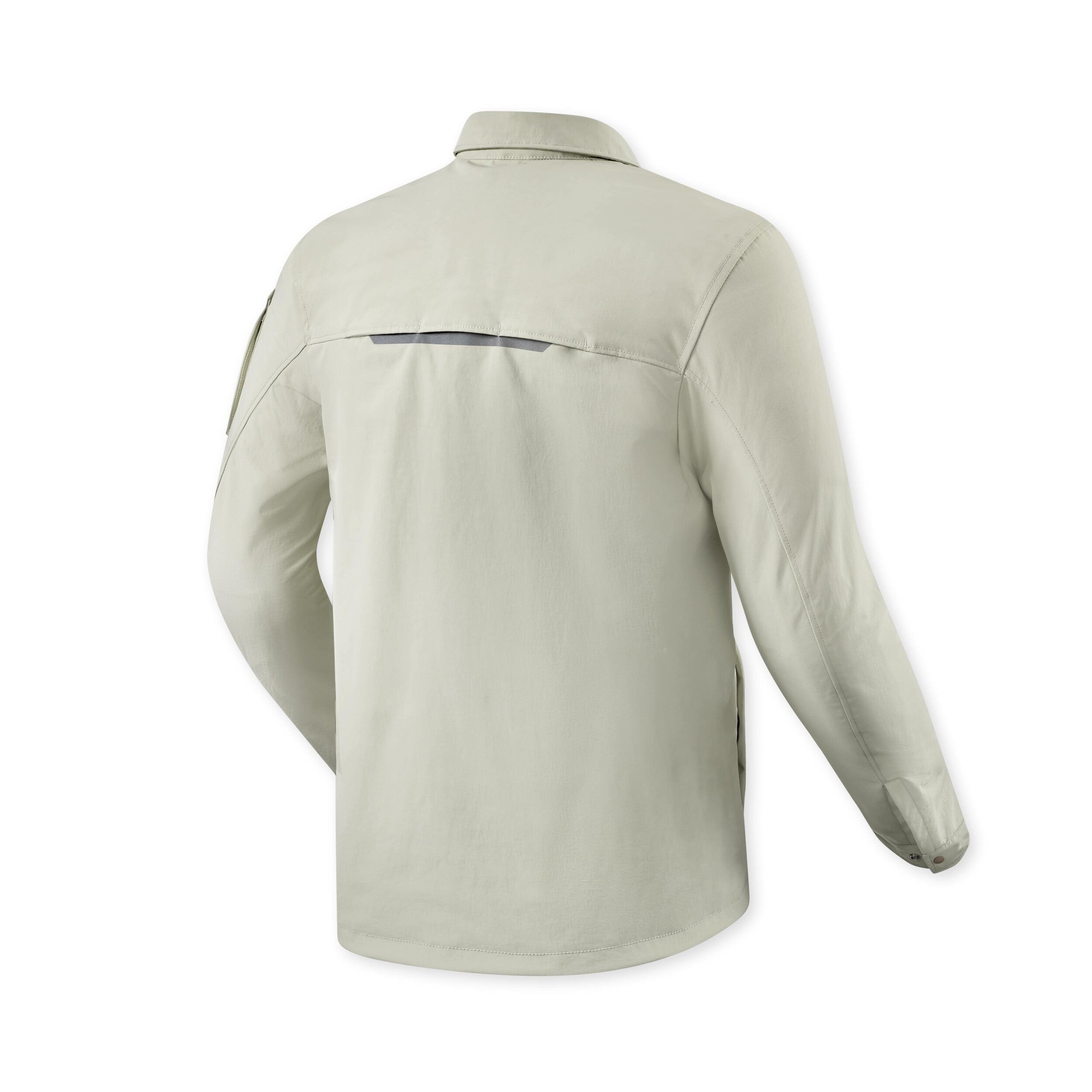 Revit Yaletown Textile Overshirt Sand back view
