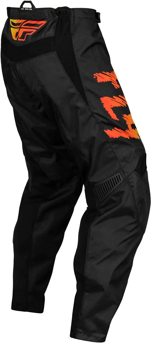 Fly Racing F-16 Youth MX Trouser Black / Yellow / Orange - FREE UK Delivery, FREE 365 Day Returns | Moto Central
