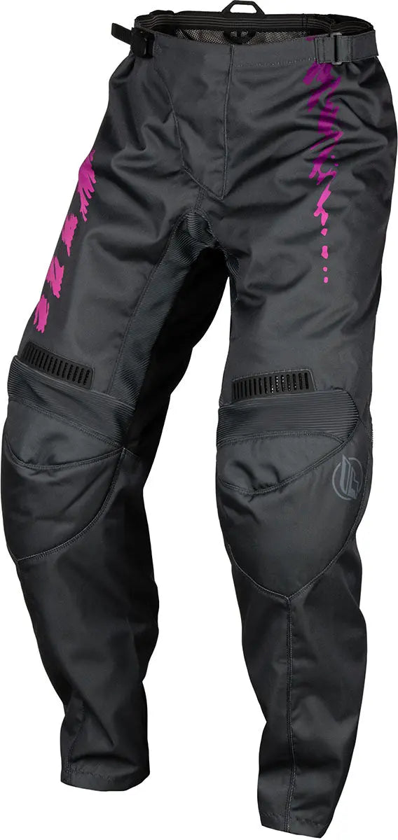 Fly Racing F-16 Youth MX Trouser Grey / Pink - FREE UK Delivery, FREE 365 Day Returns | Moto Central