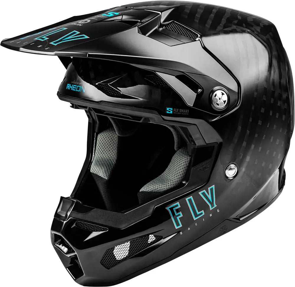 Fly Racing Formula S Carbon Helmet Solid Black - FREE UK Delivery, FREE 365 Day Returns | Moto Central