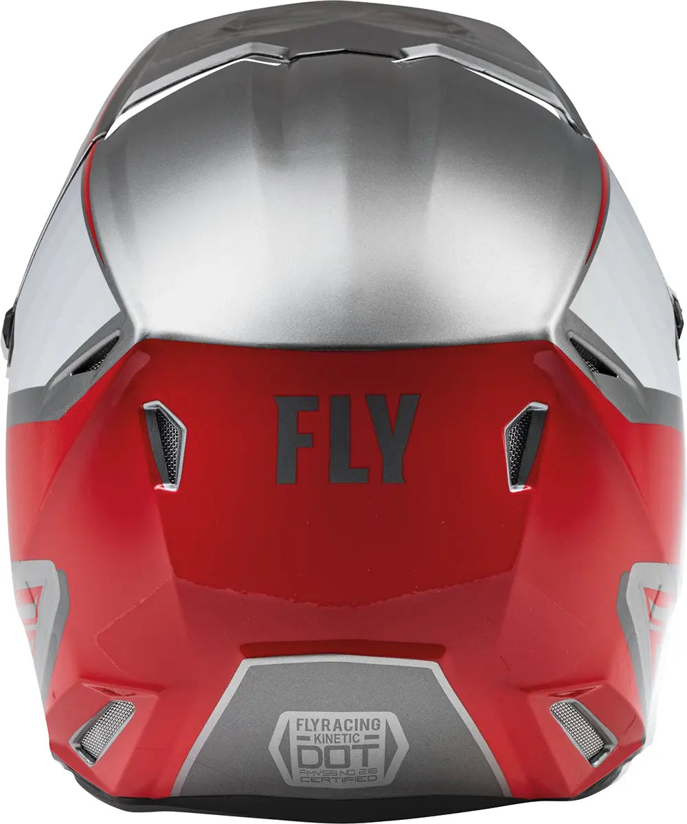 Fly Racing Kinetic Drift Youth ECE Helmet Charcoal / Grey / Red - FREE UK Delivery, FREE 365 Day Returns | Moto Central
