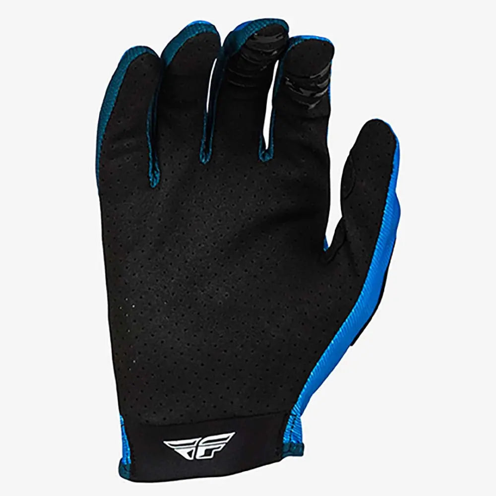 Fly Racing Lite Youth MX Gloves Blue / White - FREE UK Shipping, FREE 365 Day Returns | Moto Central