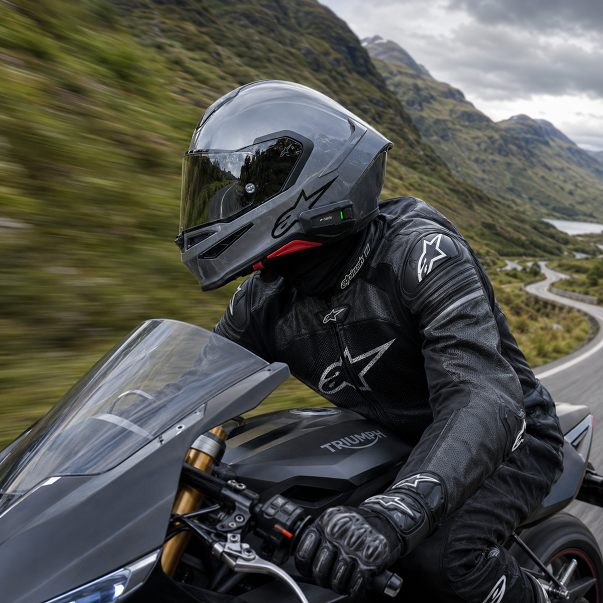 Tubs Jackson Alpinestars S-R7 To Cardo Edge / Neo / Pro FREE UK Delivery, FREE 365 Day Returns | Moto Central
