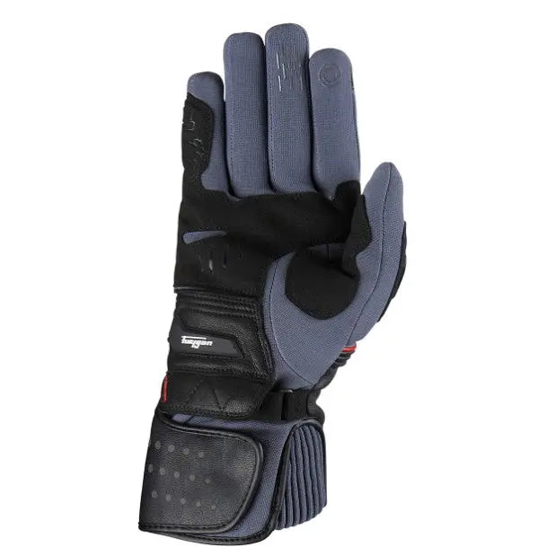 Furygan Dirt Road Textile Gloves Black / Grey / Red FREE UK Delivery, FREE 365 Day Returns | Moto Central