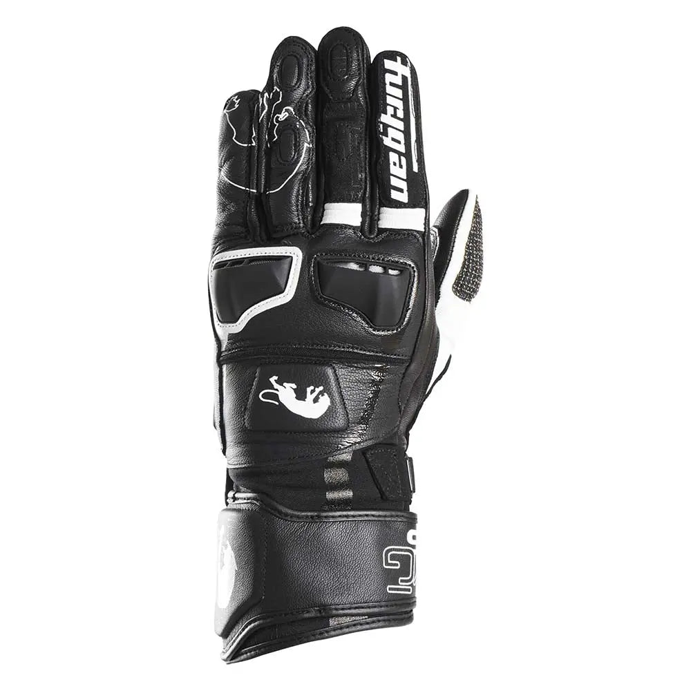 Furygan STYG15 Leather Gloves Black / White FREE UK Delivery, FREE 365 Day Returns | Moto Central