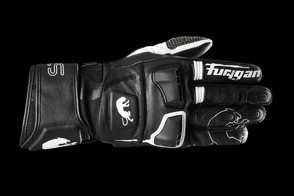 Furygan STYG15 Leather Gloves Black / White FREE UK Delivery, FREE 365 Day Returns | Moto Central