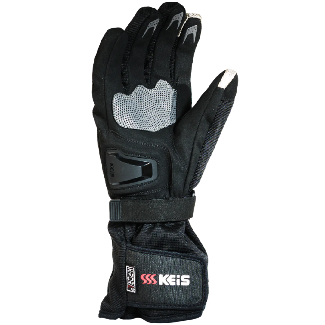 Keis G701 Premium Heated Textile Touring Gloves - palm view