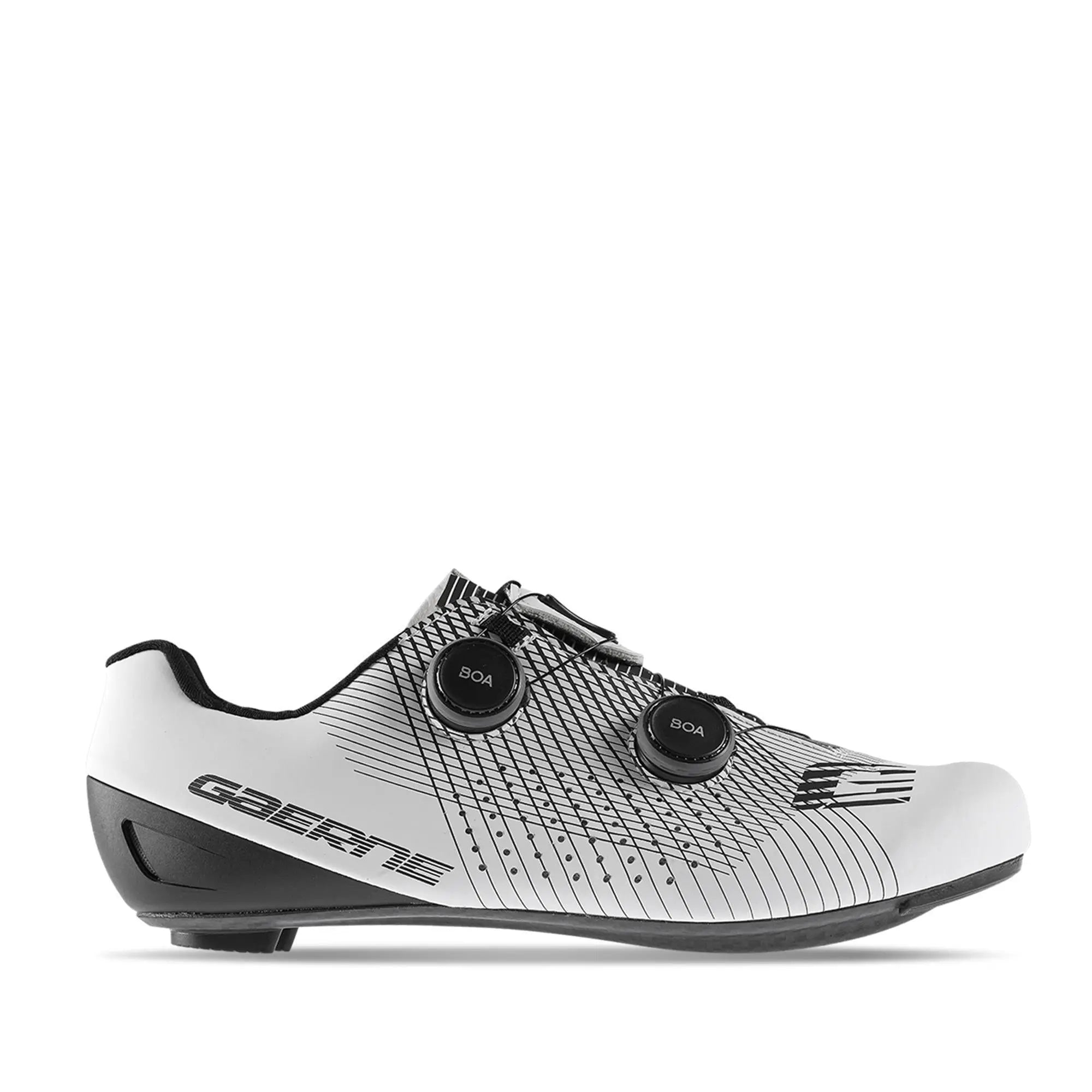 Gaerne Carbon G Fuga Road Cycling Shoes White / Black - FREE UK Shipping, FREE 365 Day Returns | Moto Central