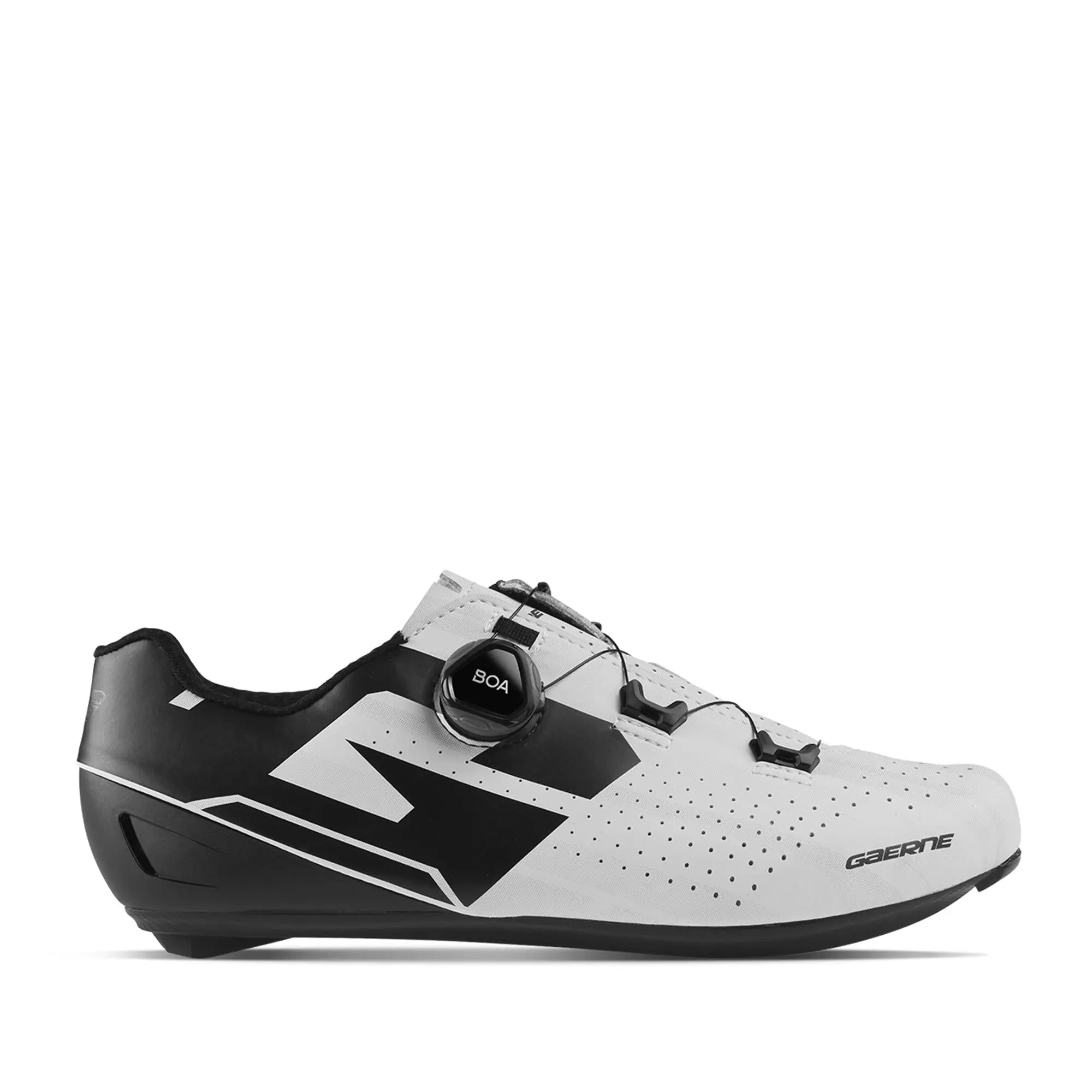 Gaerne Fulgor Cycling Shoes Black / White - FREE UK Shipping, FREE 365 Day Returns | Moto Central