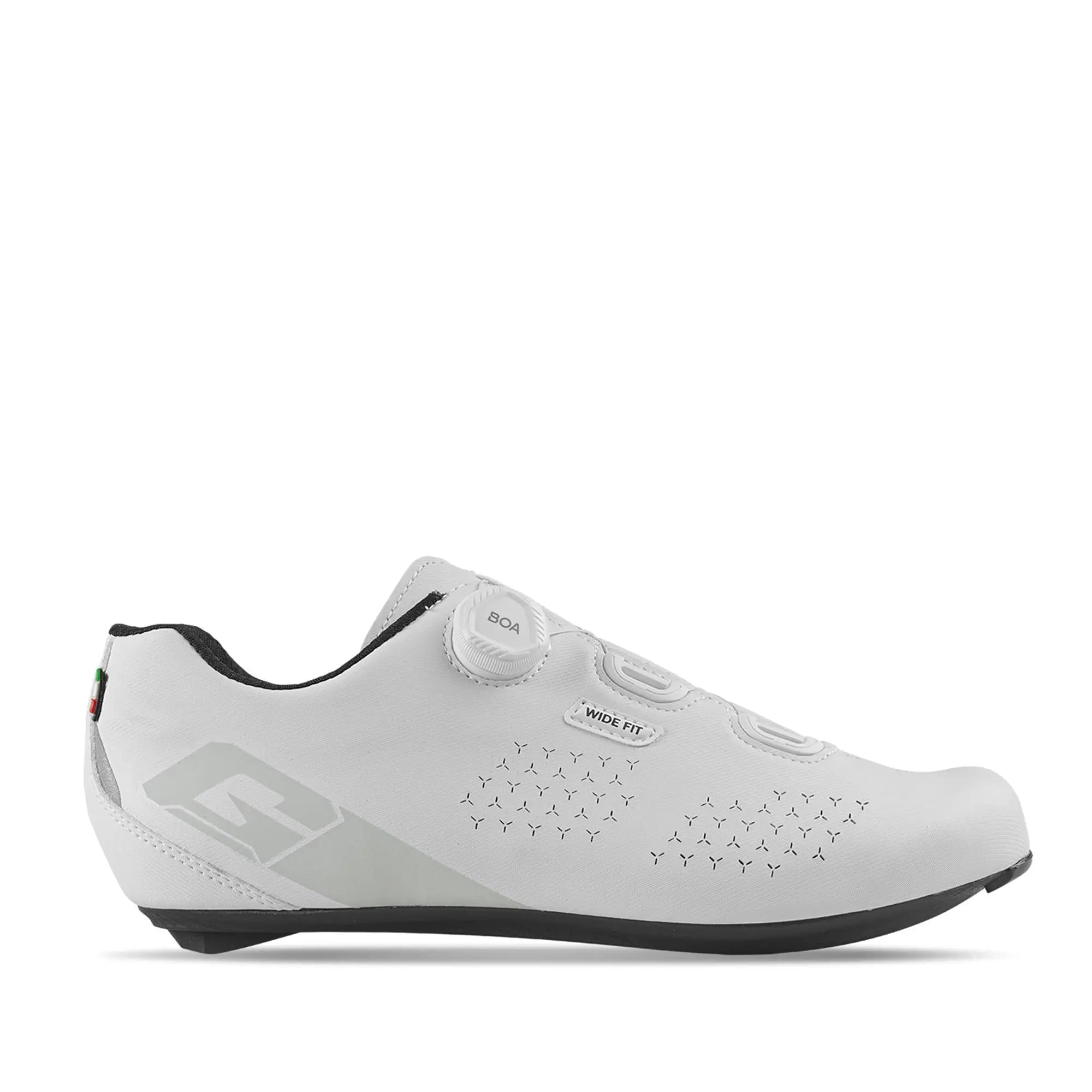 Gaerne Sprint Plus Wide Cycling Shoes White - FREE UK Shipping, FREE 365 Day Returns | Moto Central