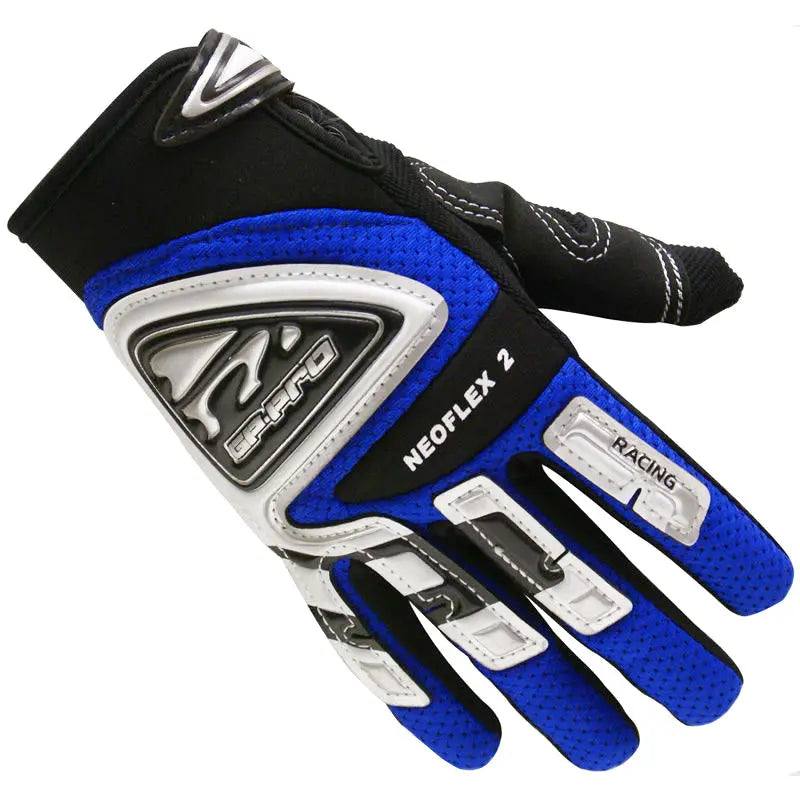 GP Pro Neoflex-2 Adult Gloves Blue - FREE UK Shipping, FREE 365 Day Returns | Moto Central