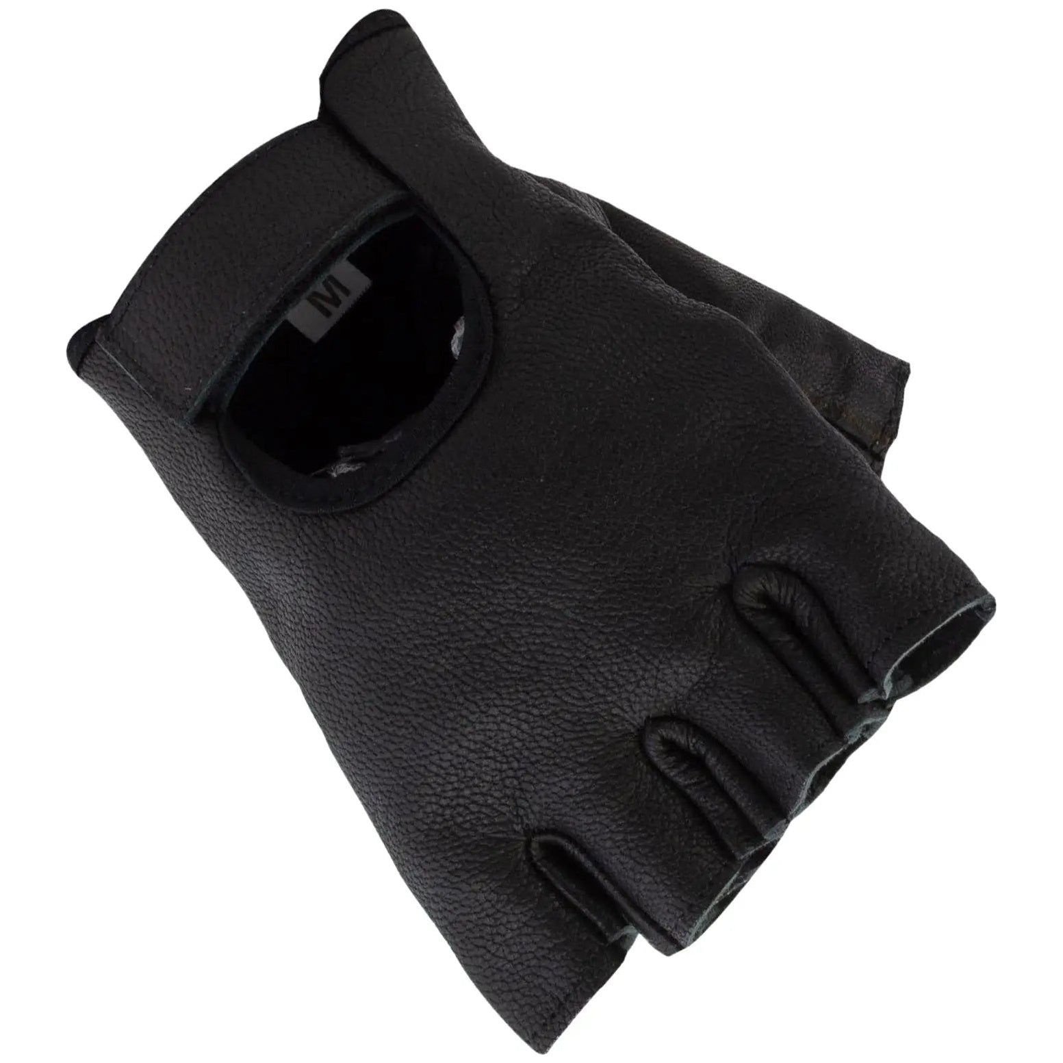 Bike It Delisa Fingerless Gloves Black - back-of-hand view