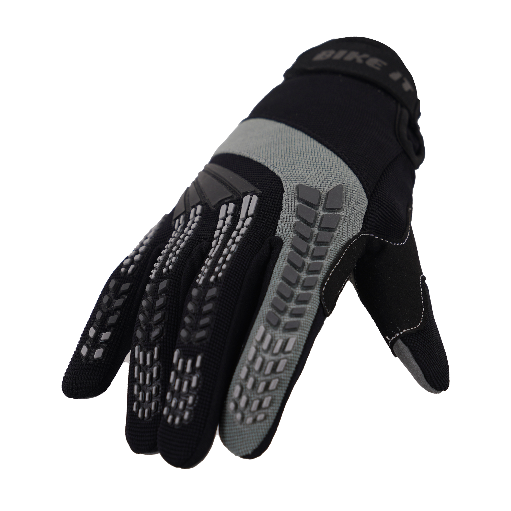 Bike It Vapor-S Lightweight Textile Gloves Black / Grey