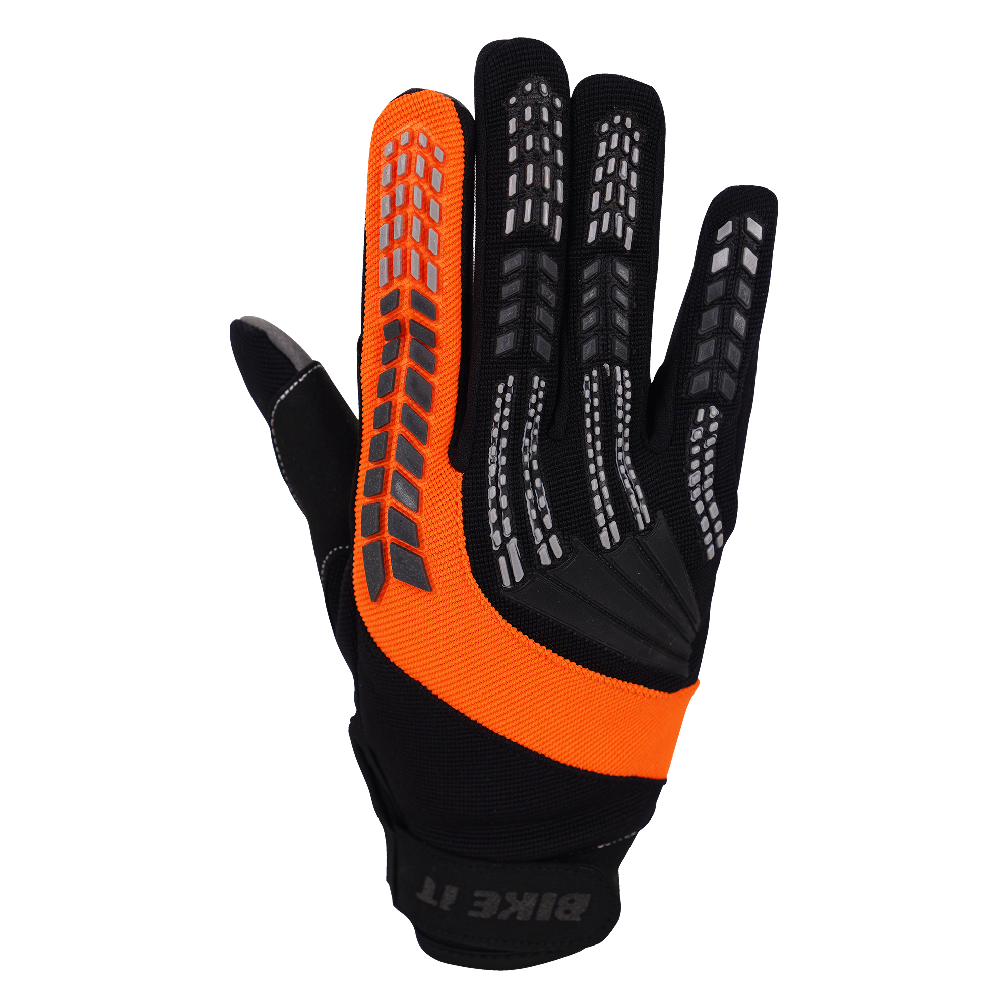 Bike It Vapor-S Lightweight Textile Gloves Black / Orange