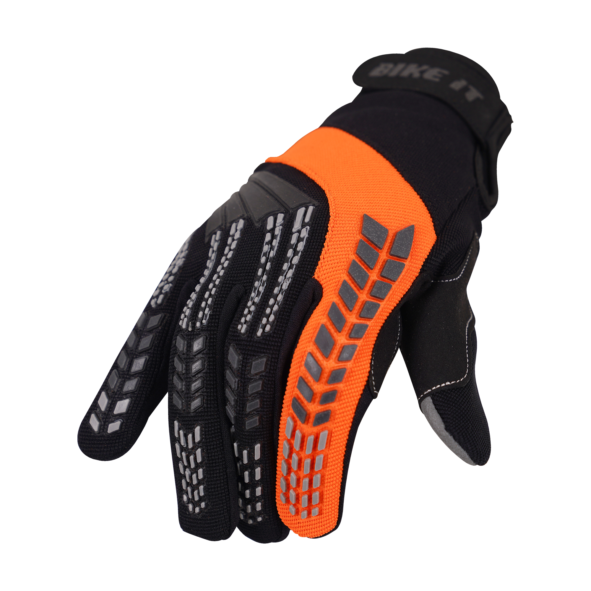Bike It Vapor-S Lightweight Textile Gloves Black / Orange