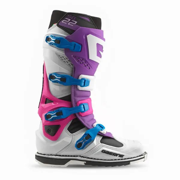 Gaerne SG.22 MX Boots Purple / White - FREE UK Shipping, FREE 365 Day Returns | Moto Central