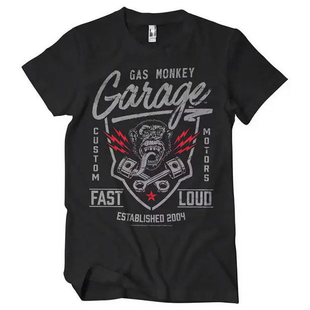 Gas Monkey Garage Fast'n Loud T-Shirt Black — front view