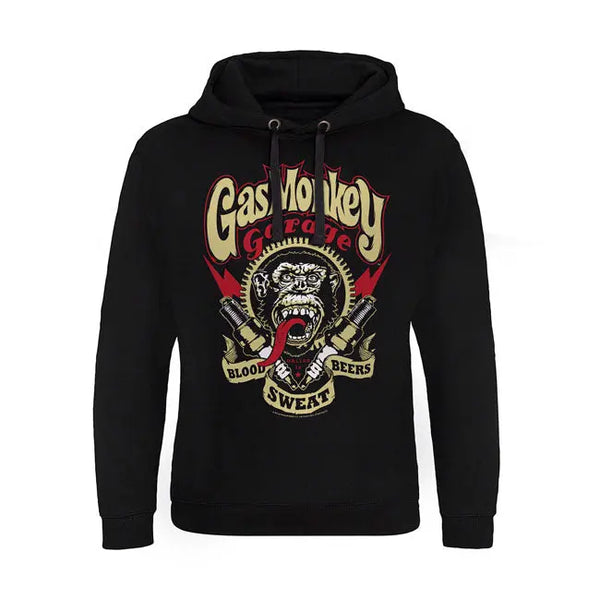 Gas Monkey Garage Spark Plugs Graphic T-Shirt - Officially Licensed Men's Tee (Black, Medium) - Mechanic & Car Enthusiast Apparel