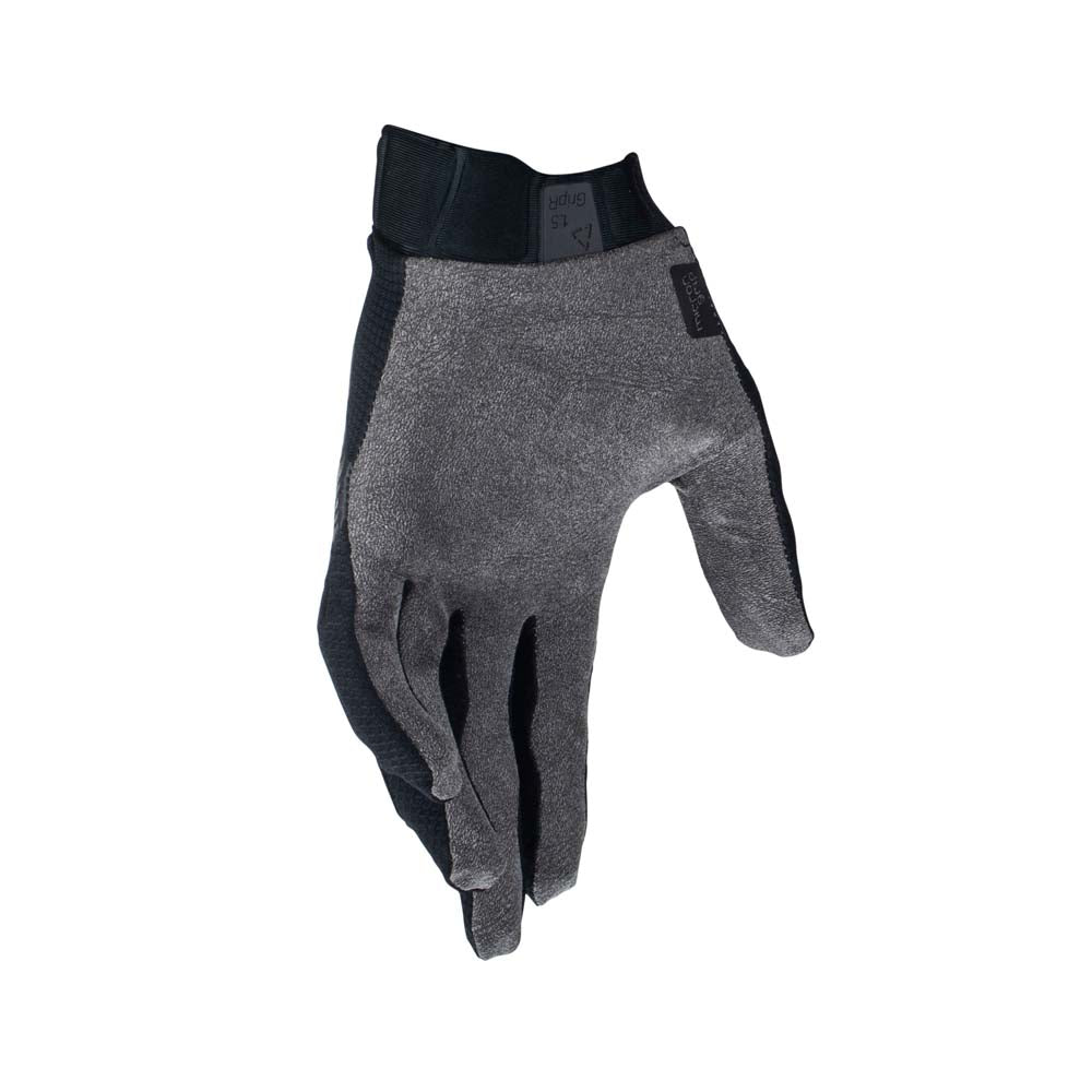 Leatt Moto 1.5 Mini Kids Textile Gloves Stealth Black / Grey - FREE UK Delivery, FREE 365 Day Returns | Moto Central