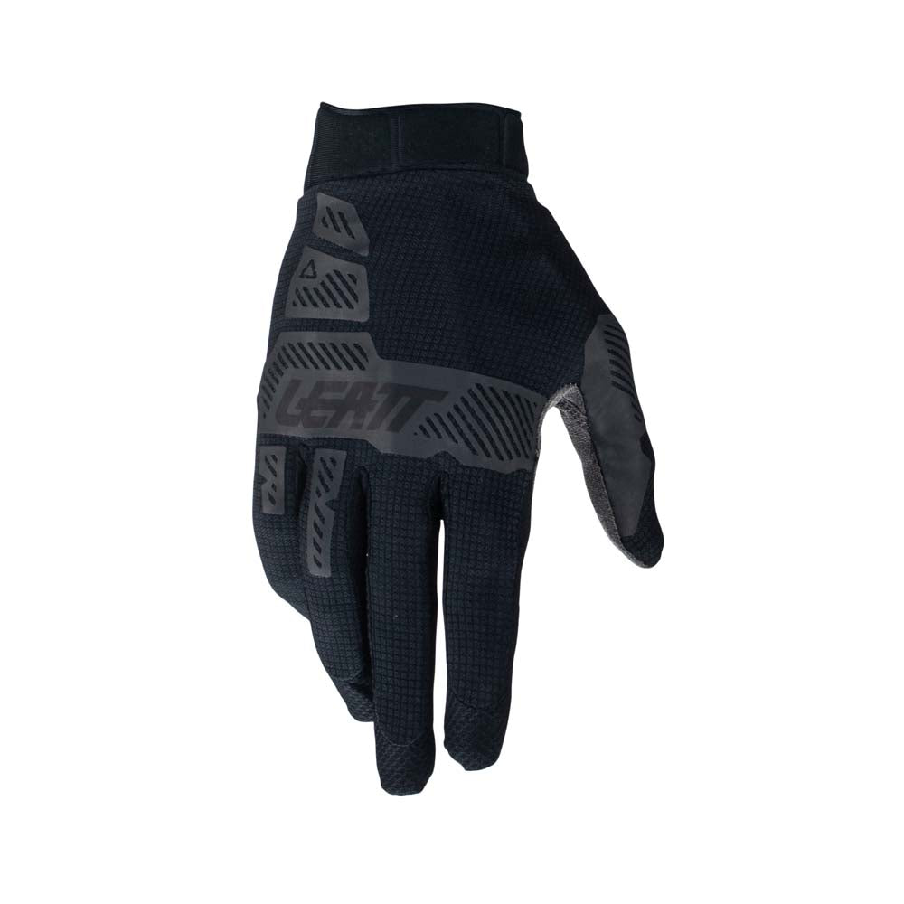 Leatt Moto 1.5 Junior Textile Gloves Stealth Black / Grey - FREE UK Delivery, FREE 365 Day Returns | Moto Central