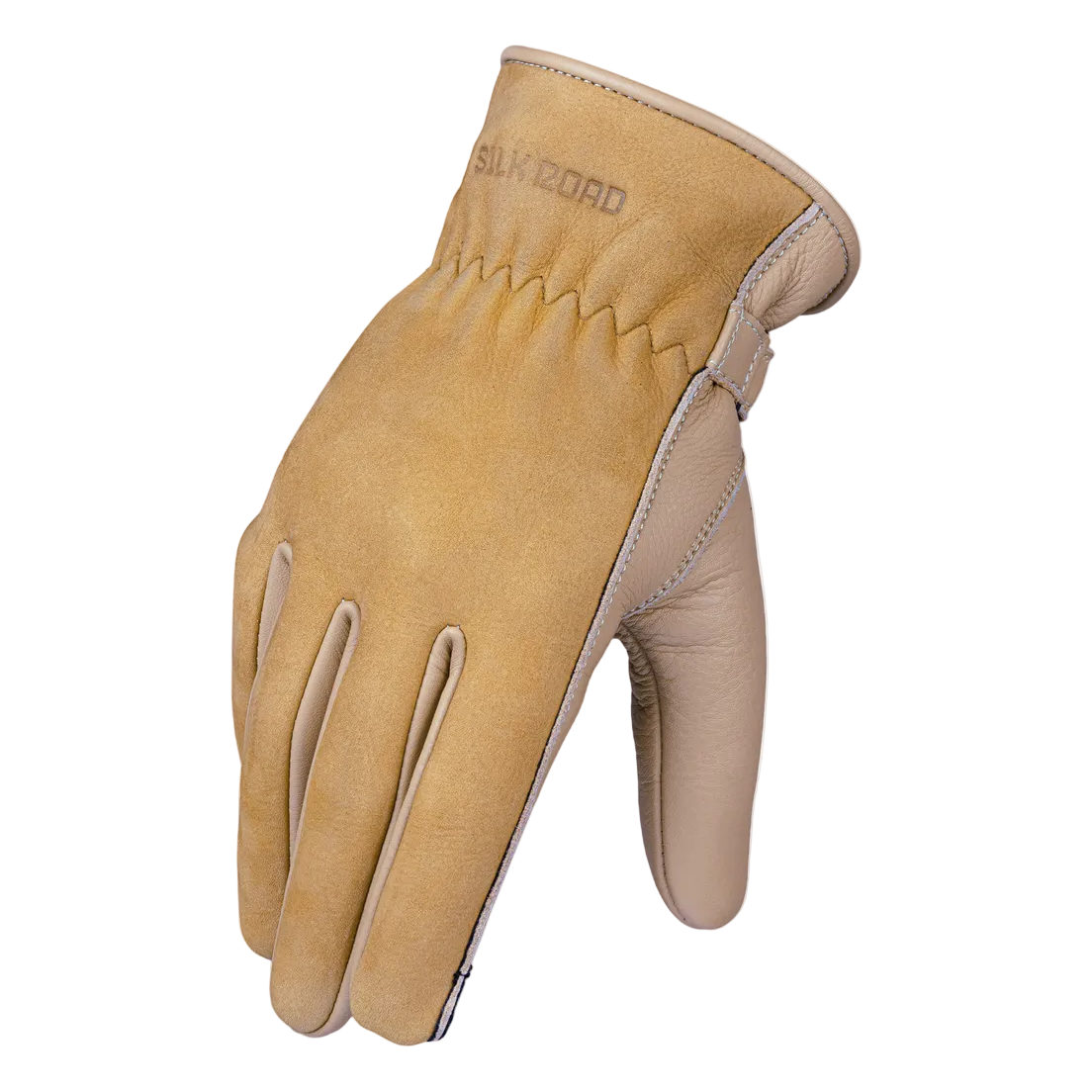Silk Road Service Leather Gloves Suede Sand FREE UK Delivery, FREE 365 Day Returns | Moto Central
