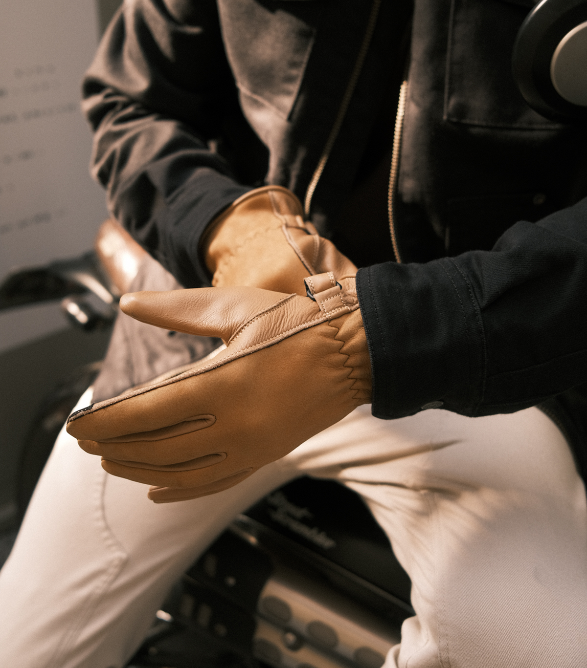 Silk Road Service Leather Gloves Suede Sand FREE UK Delivery, FREE 365 Day Returns | Moto Central