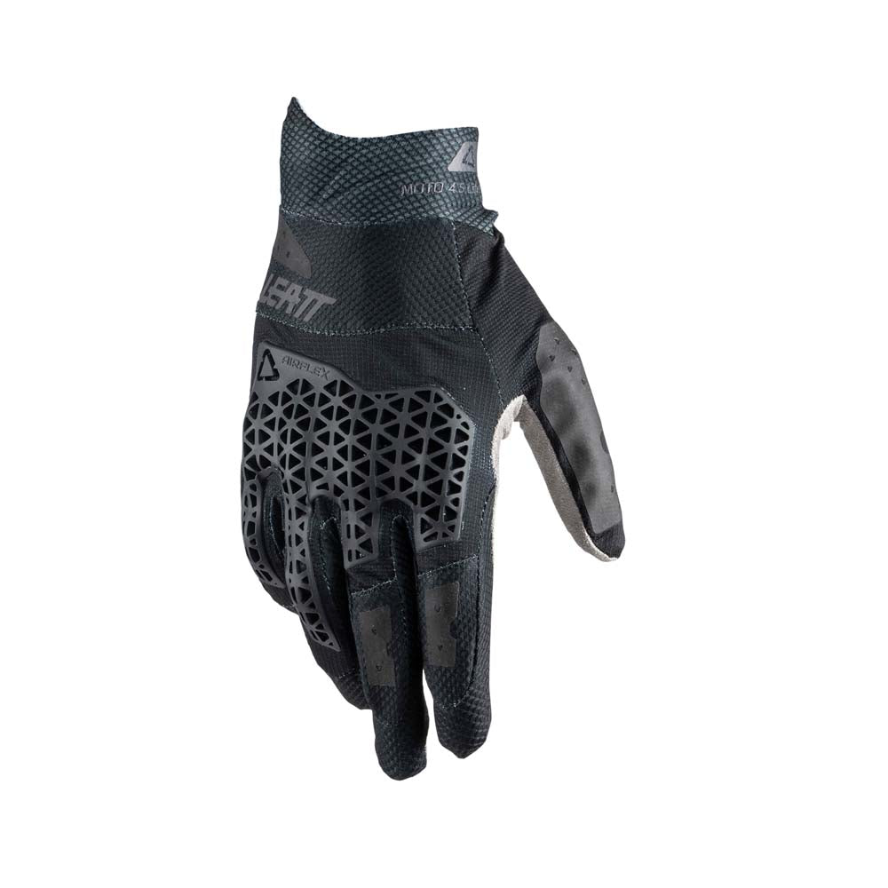Leatt Moto 4.5 Lite Textile Gloves Black - FREE UK Shipping, FREE 365 Day Returns | Moto Central
