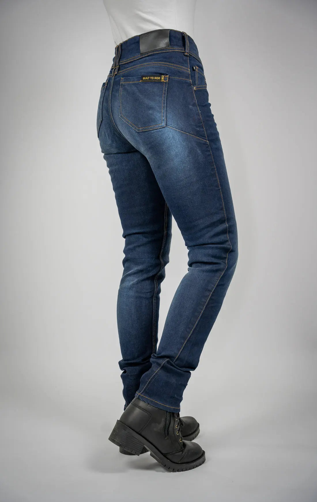 Bull-it Harrier Ladies Slim Fit Denim Jeans Blue  - FREE UK Shipping, FREE 365 Day Returns | Moto Central