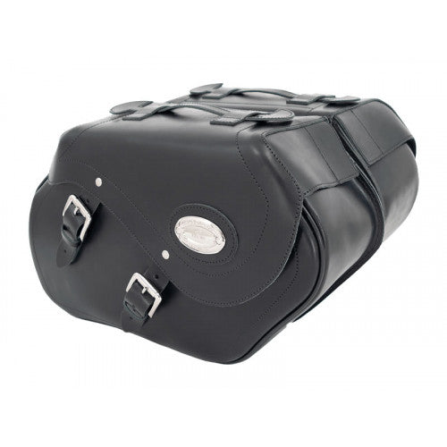 Longride Leather Saddlebags Black - 34 Liters