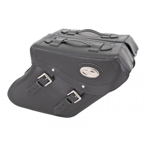 Longride Leather Saddlebags Black - 30 Liters