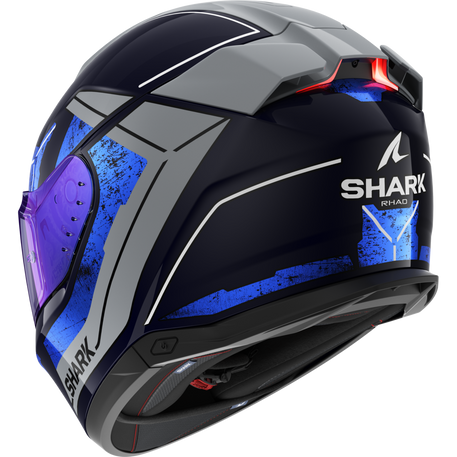 Shark Skwal i3 Full Face Helmet Rhad Blue/Chrome/Silver FREE Delivery