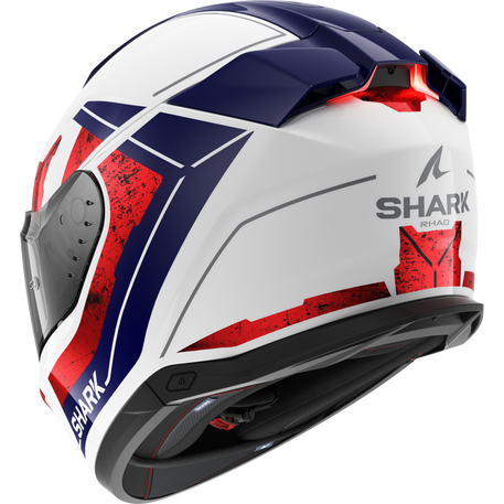 Shark Skwal i3 Full Face Helmet Rhad White Chrome Red FREE UK Delivery
