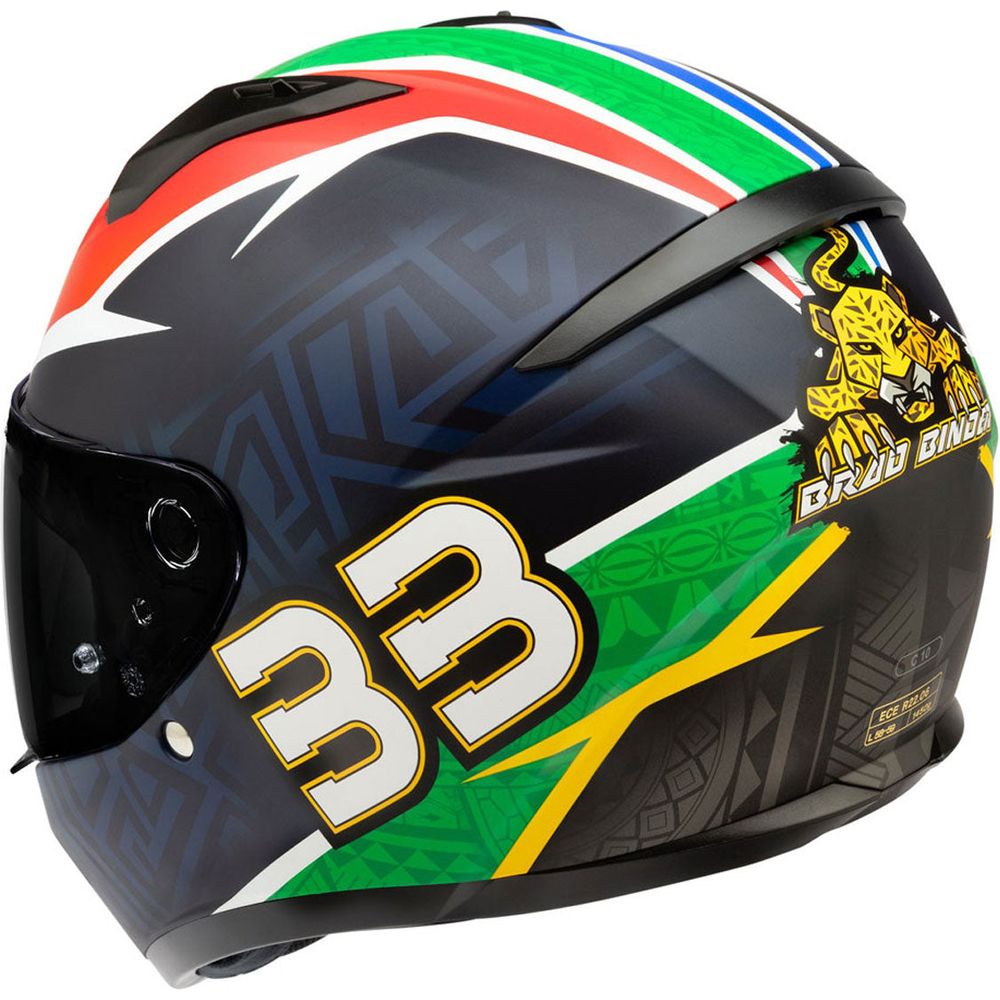 HJC C10 Brad Binder Full Face Helmet MC21SF Red / White / Blue - FREE UK Shipping, FREE 365 Day Returns | Moto Central