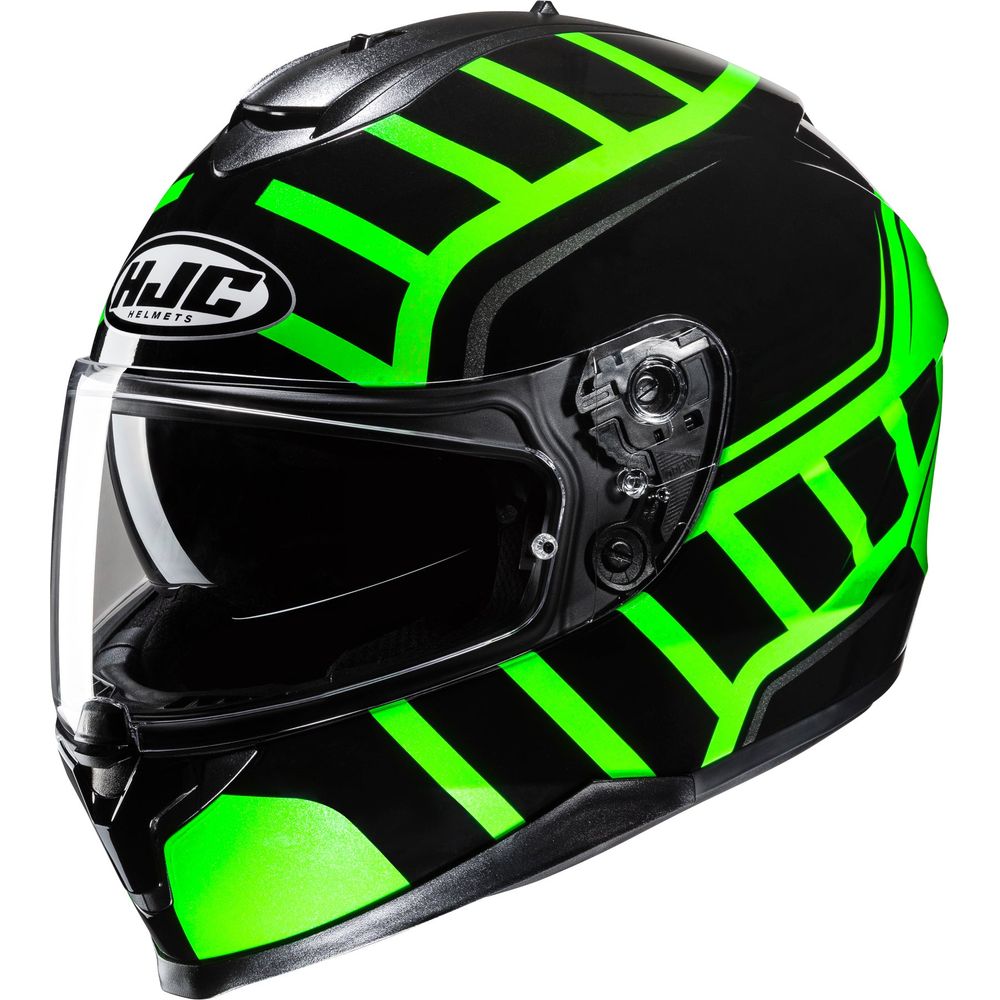 HJC C70N Holt Full Face Helmet MC4H Green - FREE UK Shipping, FREE 365 Day Returns | Moto Central