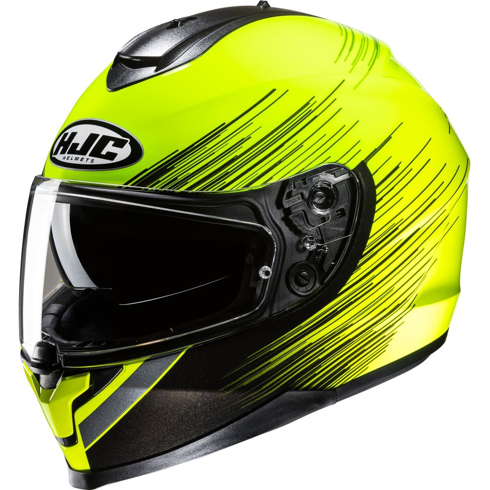 HJC C70N Sway Full Face Helmet MC3H Yellow - FREE UK Shipping, FREE 365 Day Returns | Moto Central
