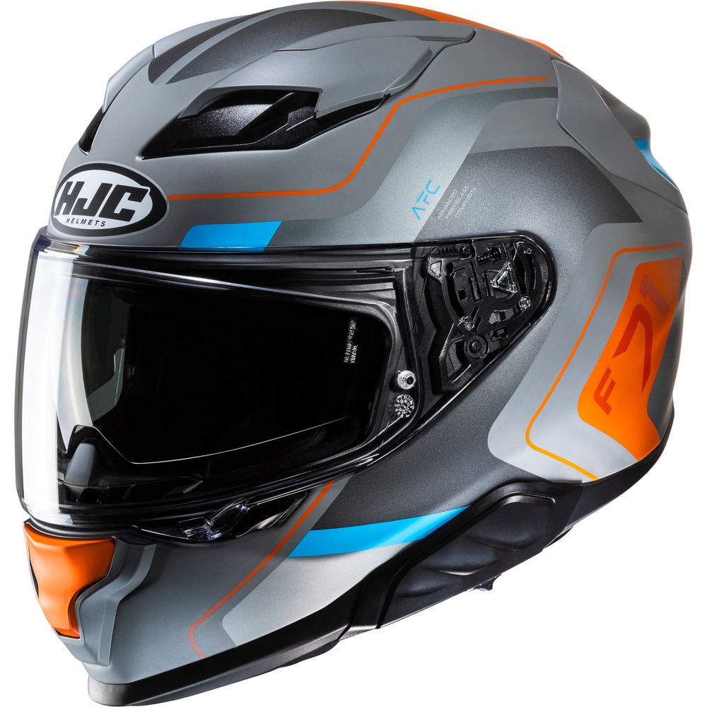 HJC F71 Arcan Full Face Helmet MC27SF Blue / Orange - FREE UK Shipping, FREE 365 Day Returns | Moto Central