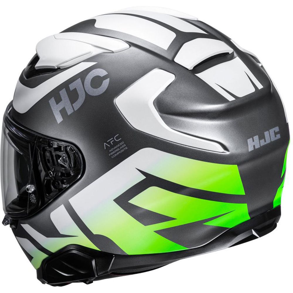 HJC F71 Bard Full Face Helmet MC4HSF Green - FREE UK Shipping, FREE 365 Day Returns | Moto Central