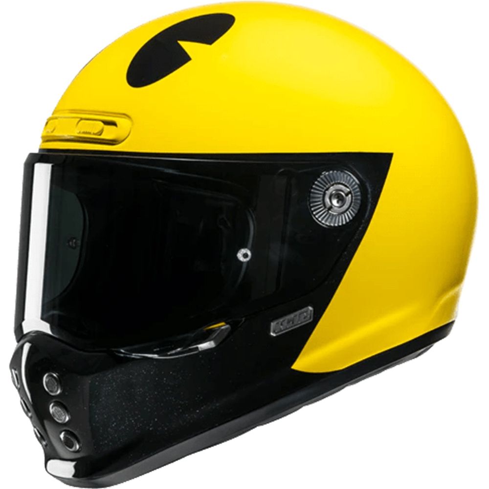 HJC V10 Pac-Man Bandai Namco Full Face Helmet MC3 Yellow FREE Delivery