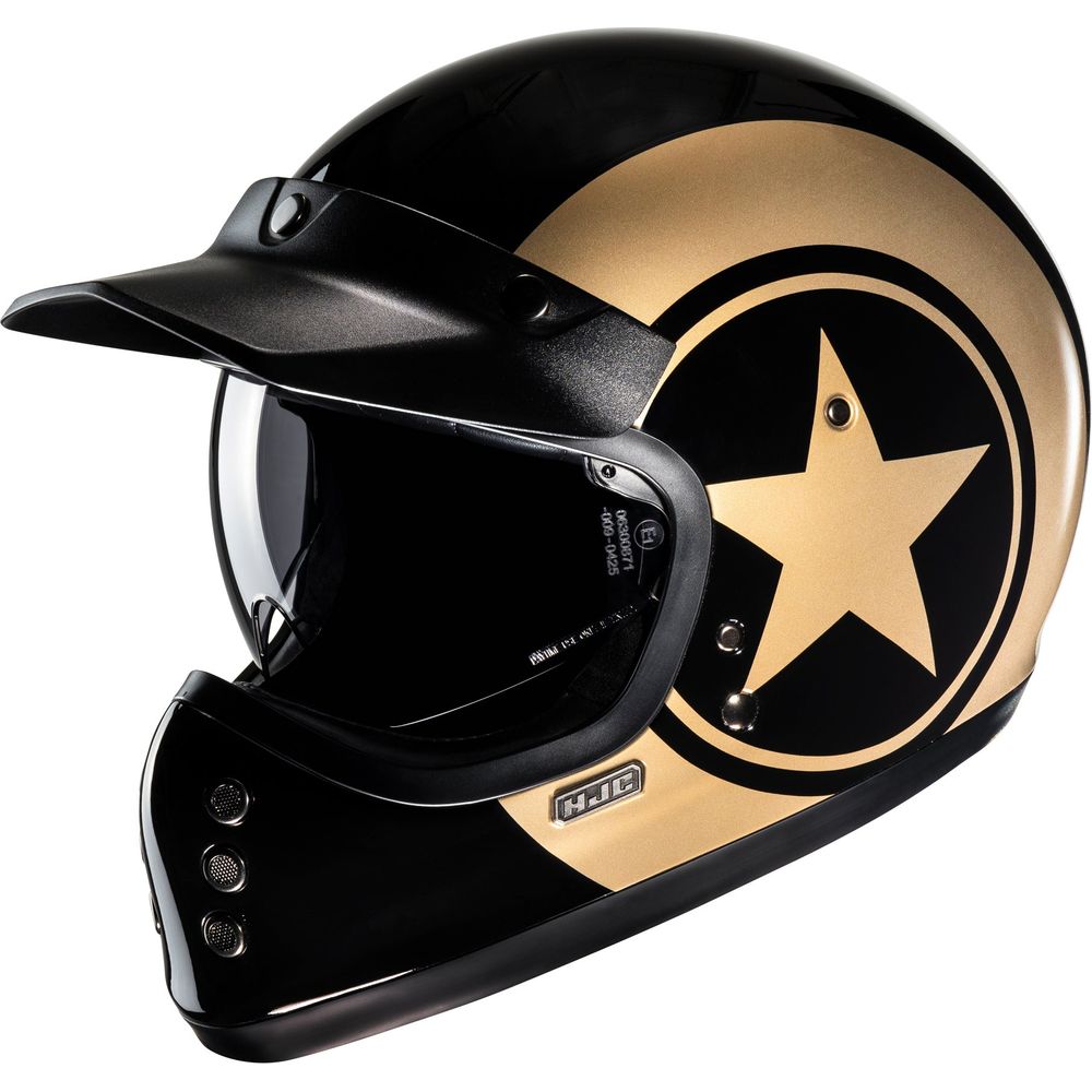HJC V60 Nyx Full Face Helmet MC9 Gold - FREE UK Shipping, FREE 365 Day Returns | Moto Central