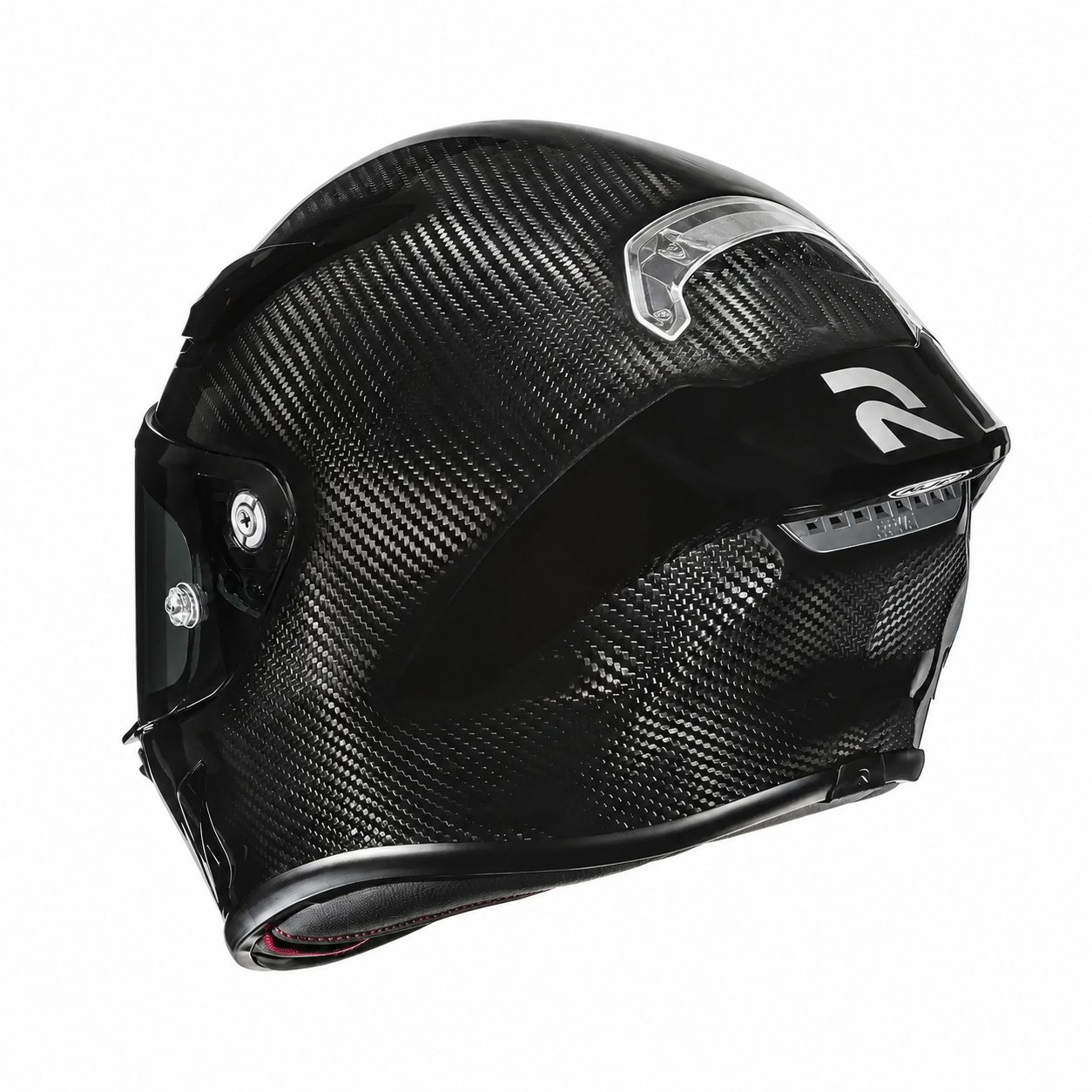 HJC RPHA 1 V2 Carbon Black, rear view on white background