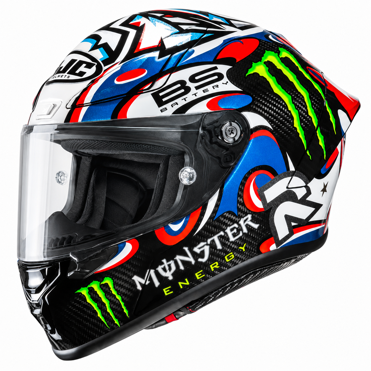HJC RPHA 1 V2 Carbon Quartararo Le Mans 3 MC21 White / Red / Blue